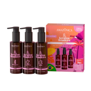 KERATINA BRASILERA AMAZONICA BELEZA PASO 1, 2 Y 3 X 125ML