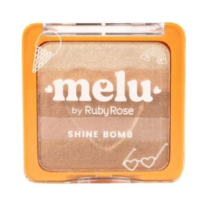 ILUMINADOR 5 TONALIDADES SHINE BOMB MELU DE RUBY ROSE  X 7.5G