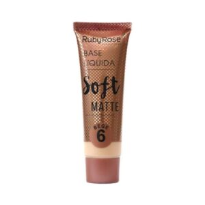 BASE LIQUIDA RUBY ROSE  SOFT MATTE BEGE #6  X 29ML