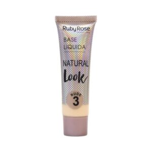 BASE LIQUIDA NATURAL LOOK BEGE 3 RUBY ROSE X 29 ML