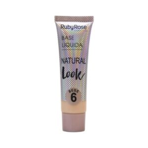 BASE LIQUIDA NATURAL LOOK BEGE 6 RUBY ROSE X 29 ML