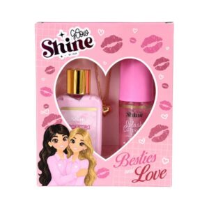 KIT AMOR Y AMISTAD GLOW SHINE ROSADO YAJA