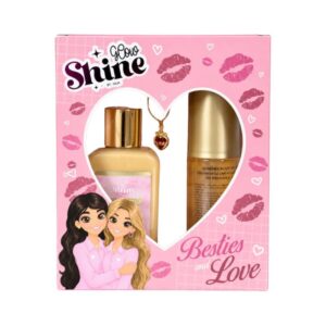 KIT AMOR Y AMISTAD GLOW SHINE DORADO YAJA